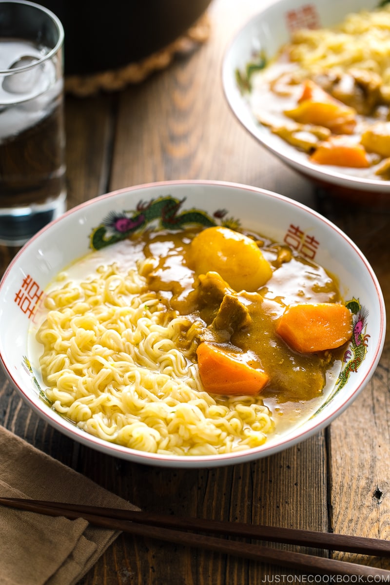 A ramen bowl containing Curry Ramen -a dish inspired by Netflix "Midnight Diner: Tokyo Stories" Season 2.