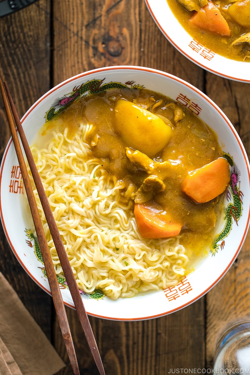 A ramen bowl containing Curry Ramen -a dish inspired by Netflix "Midnight Diner: Tokyo Stories" Season 2.