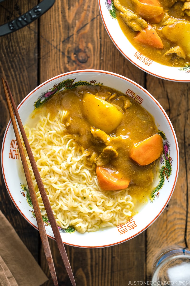A ramen bowl containing Curry Ramen -a dish inspired by Netflix "Midnight Diner: Tokyo Stories" Season 2.