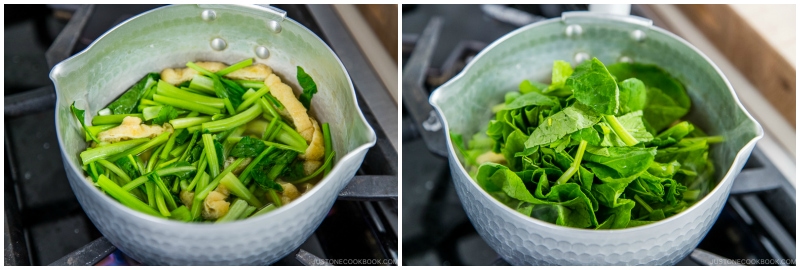 Simmered Fried Tofu and Greens 5