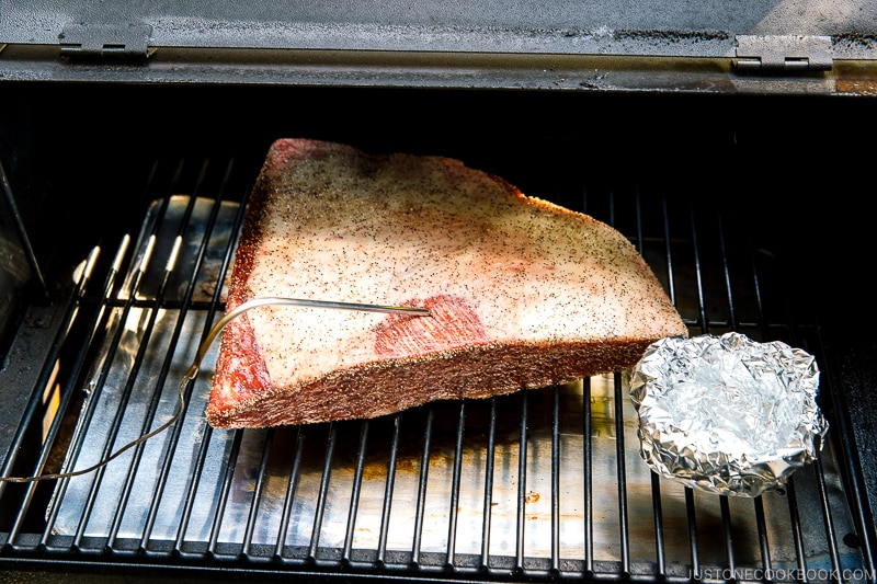 Smoked Wagyu Brisket inside Traeger | Easy Japanese Recipes at JustOneCookbook.com