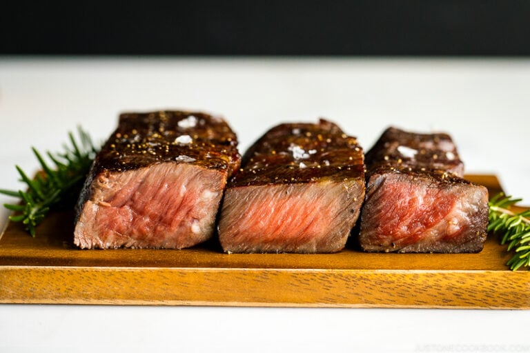 Reverse Sear Steak on Traeger with Smoked Garlic • Just One Cookbook