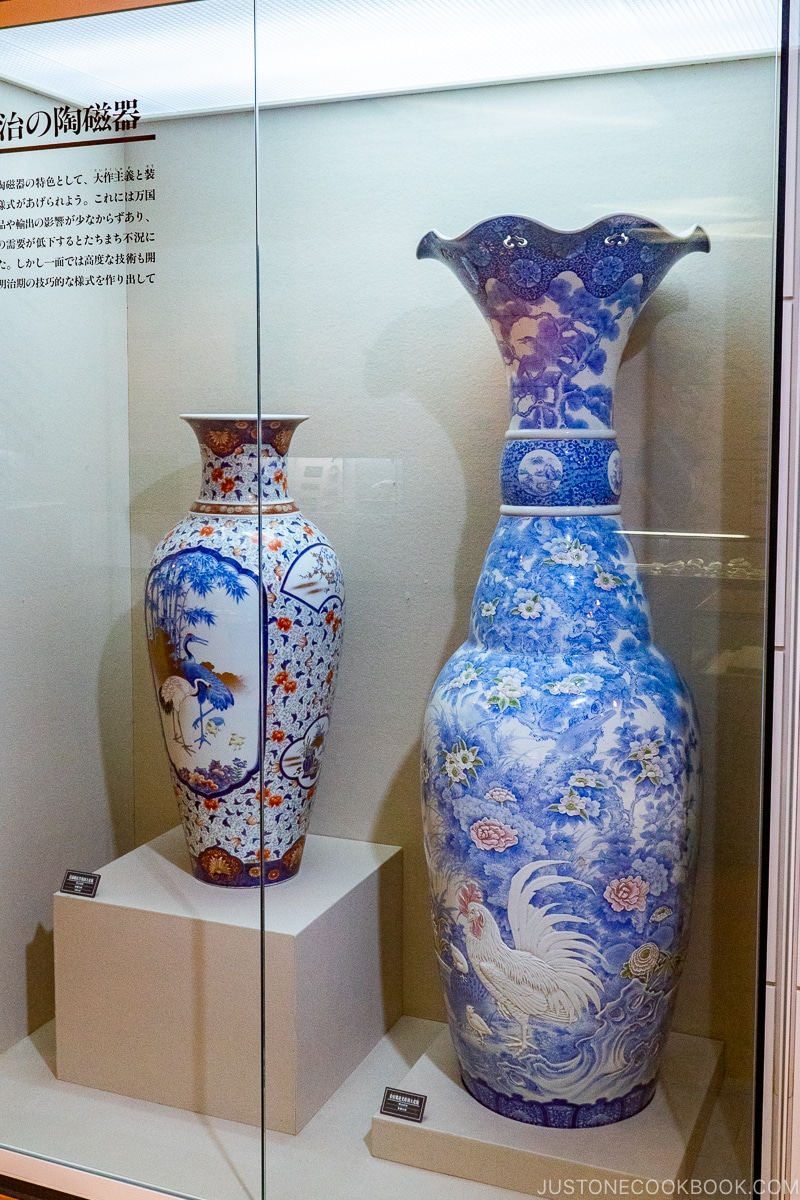 large vase on display at The Kyushu Ceramic Museum