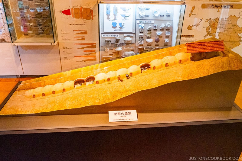 model of a kiln at The Kyushu Ceramic Museum