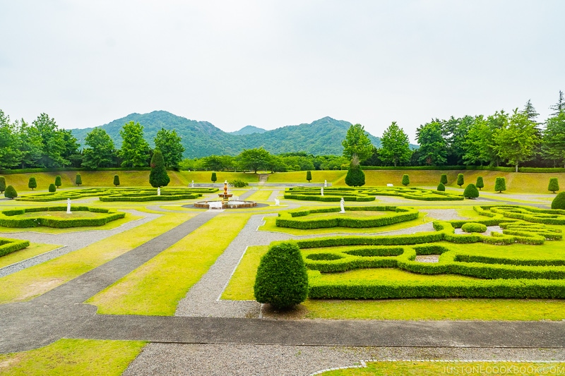 Zwinger Palace garden at Arita Porcelain Park