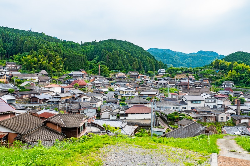 view of Hasami from Nakao Uwa Climbing Kiln