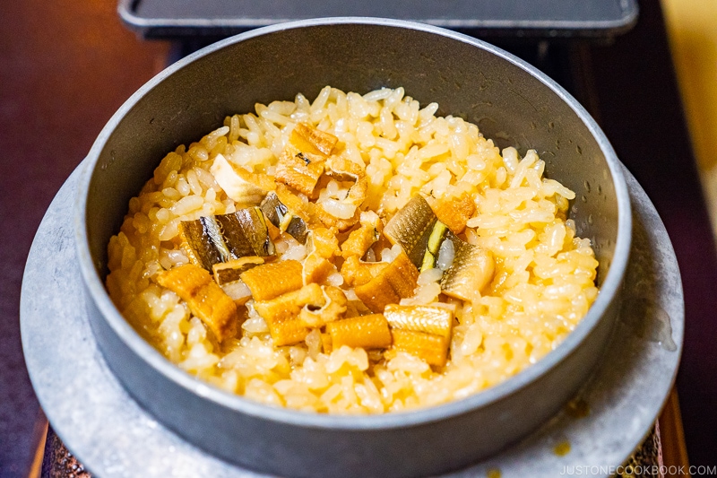 eel rice at Hotel Shunkeiya Takeo Onsen