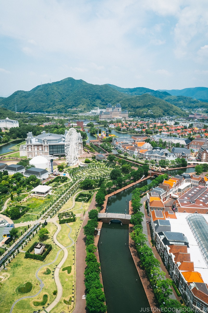 view of art garden area from Domtoren Observation Platform