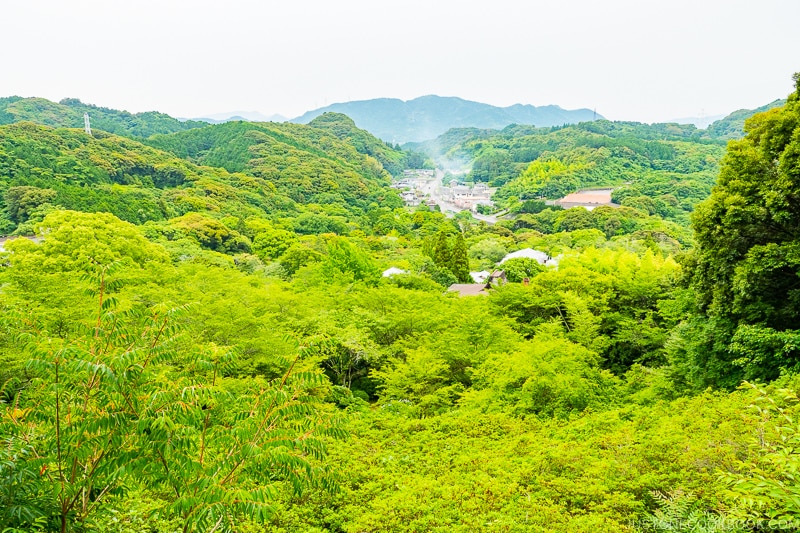 view from the hilltop at Mifuneyama Rakuen