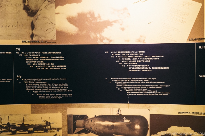 timeline of atomic bomb being dropped in Nagasaki