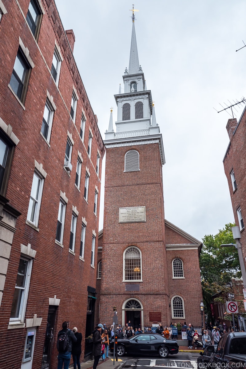 exterior of Old North Church in Boston