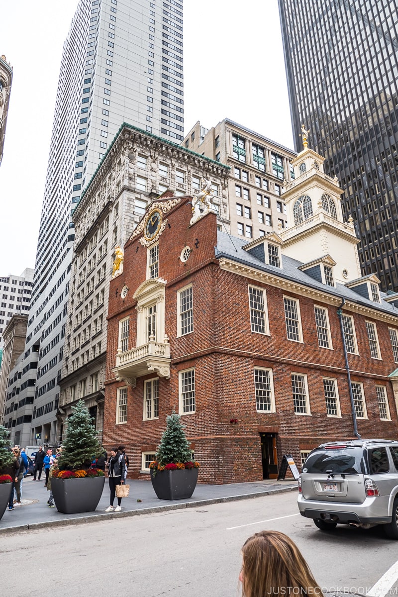 exterior of Old State House a three story brick building