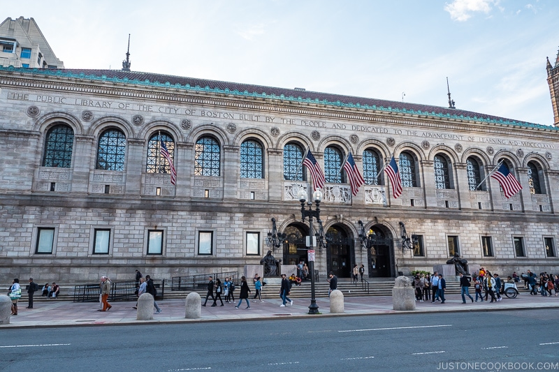 exterior of Boston Public Library