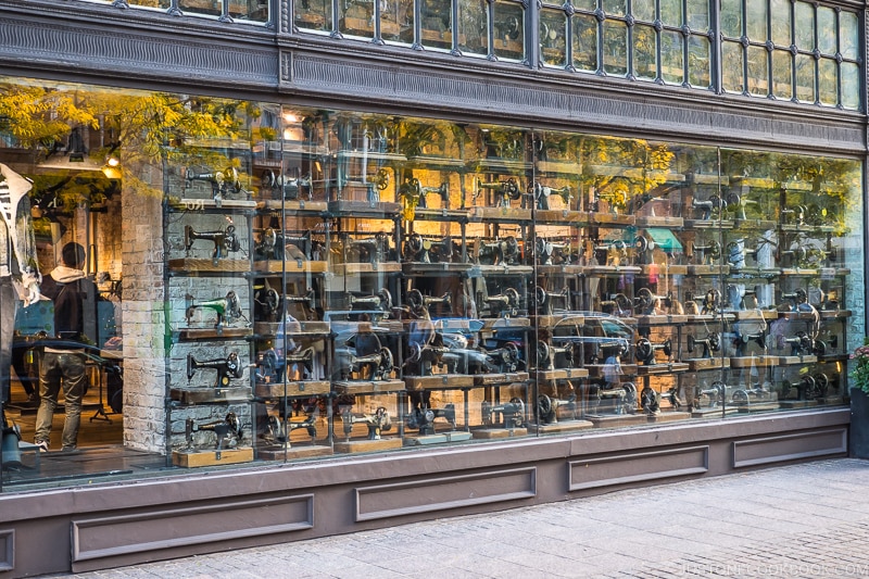 storefront on Newbury St.