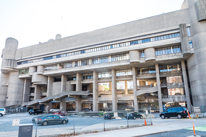 exterior staircase at Boston Government Service Center