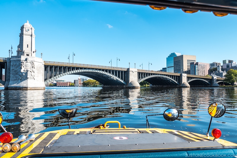 view of Longfellow Bridge from Charles River