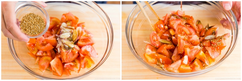 Tomato Myoga Salad 4