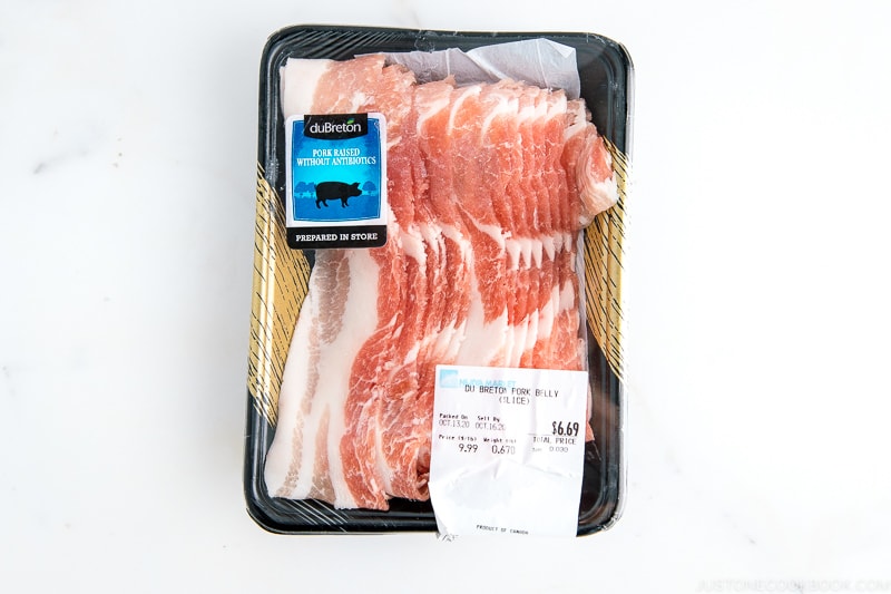 Sliced Pork Belly