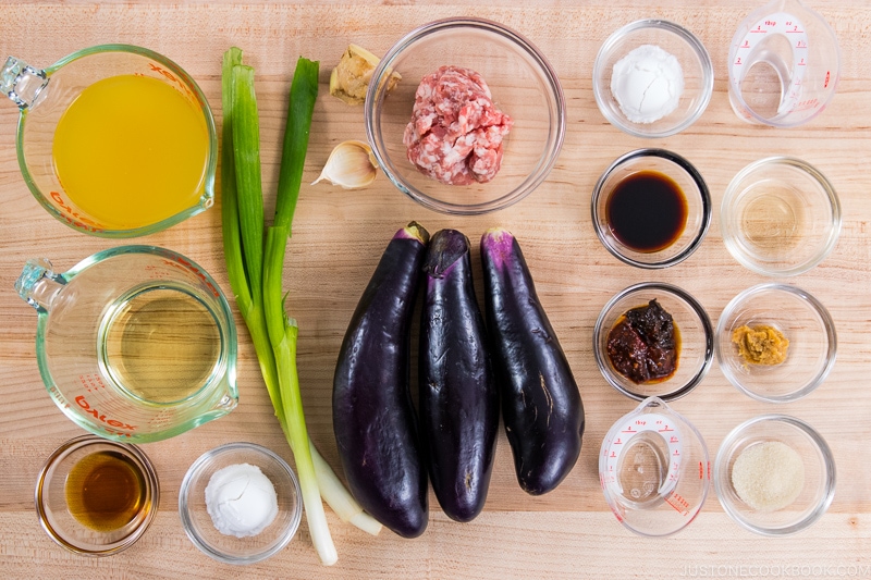 Mapo Nasu Ingredients