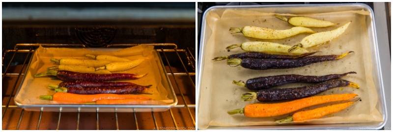 Maple and Miso Glazed Roasted Carrots 4