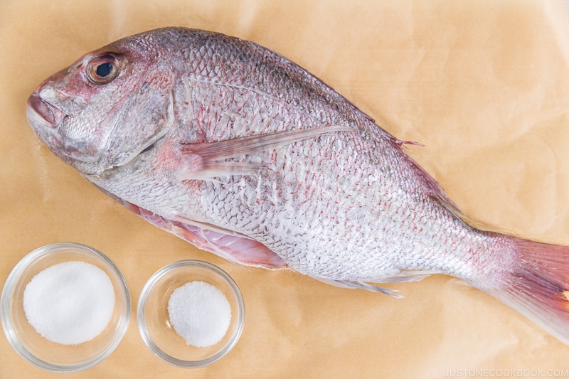 Japanese Baked Sea Bream Ingredients