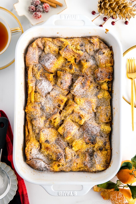 Bread Pudding • Just One Cookbook