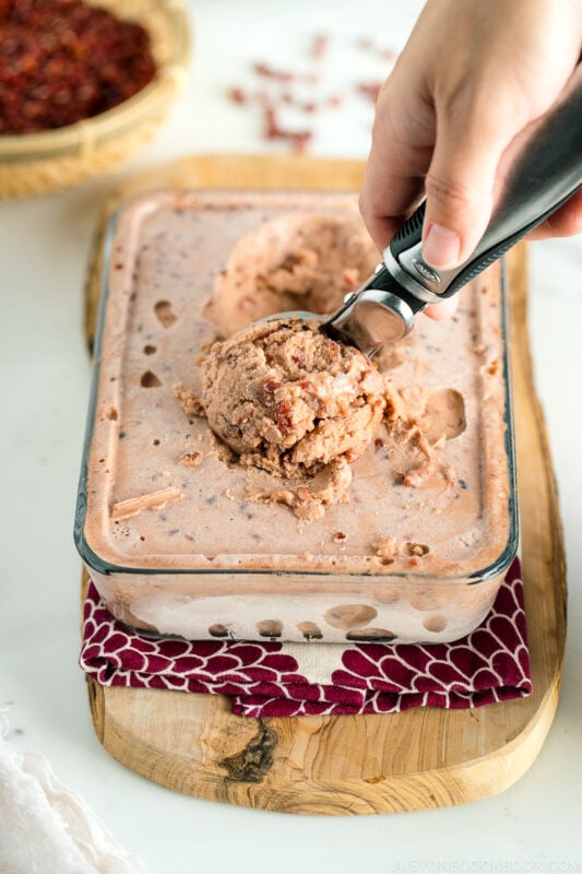 Azuki Red Bean Ice Cream 小豆アイスクリーム • Just One Cookbook