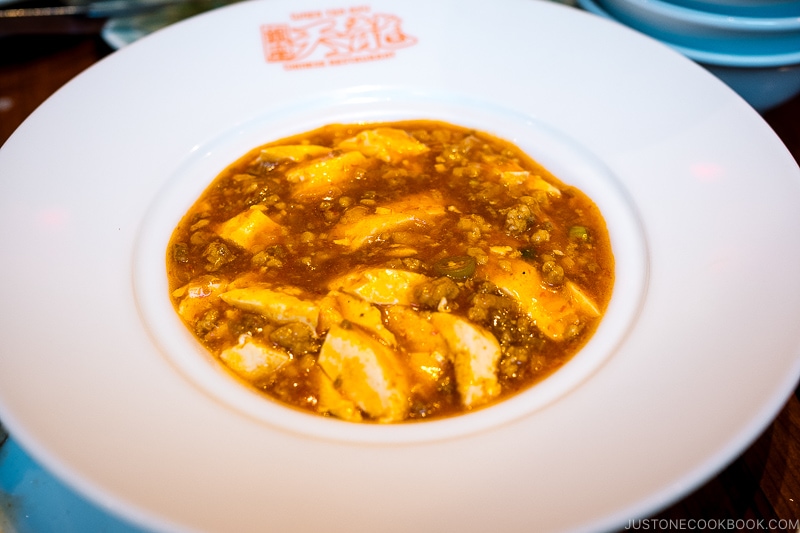 mapo tofu at Ginza Tenryu