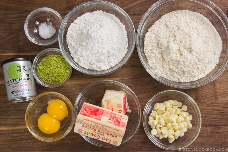 Matcha Cookies Ingredients