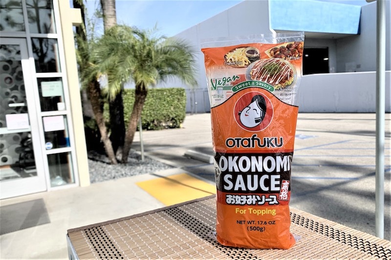 sample bottle of okonomi sauce 