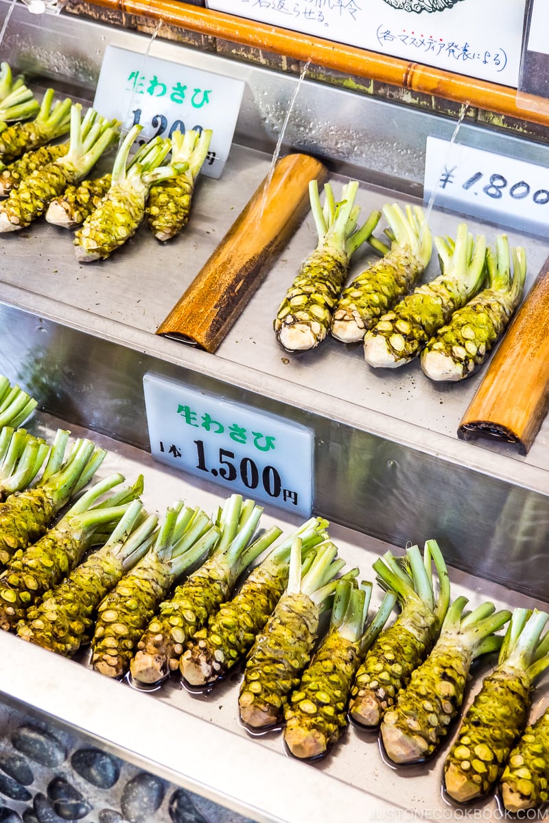 wasabi on a metal table