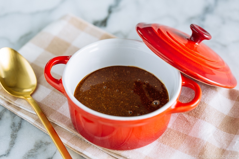 A bowl containing homemade Japanese curry roux.