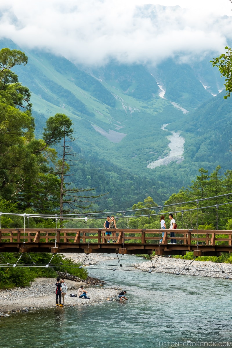 visitors crossing Kappa Bridge