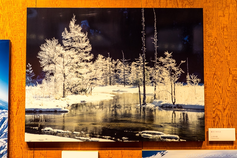 photograph of Kamikochi hanging on a wall