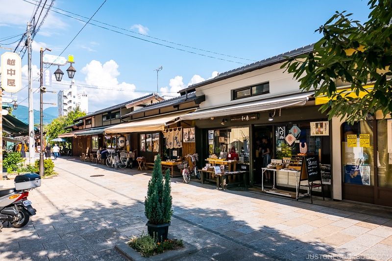 shops on Nawate Street Matsumoto City