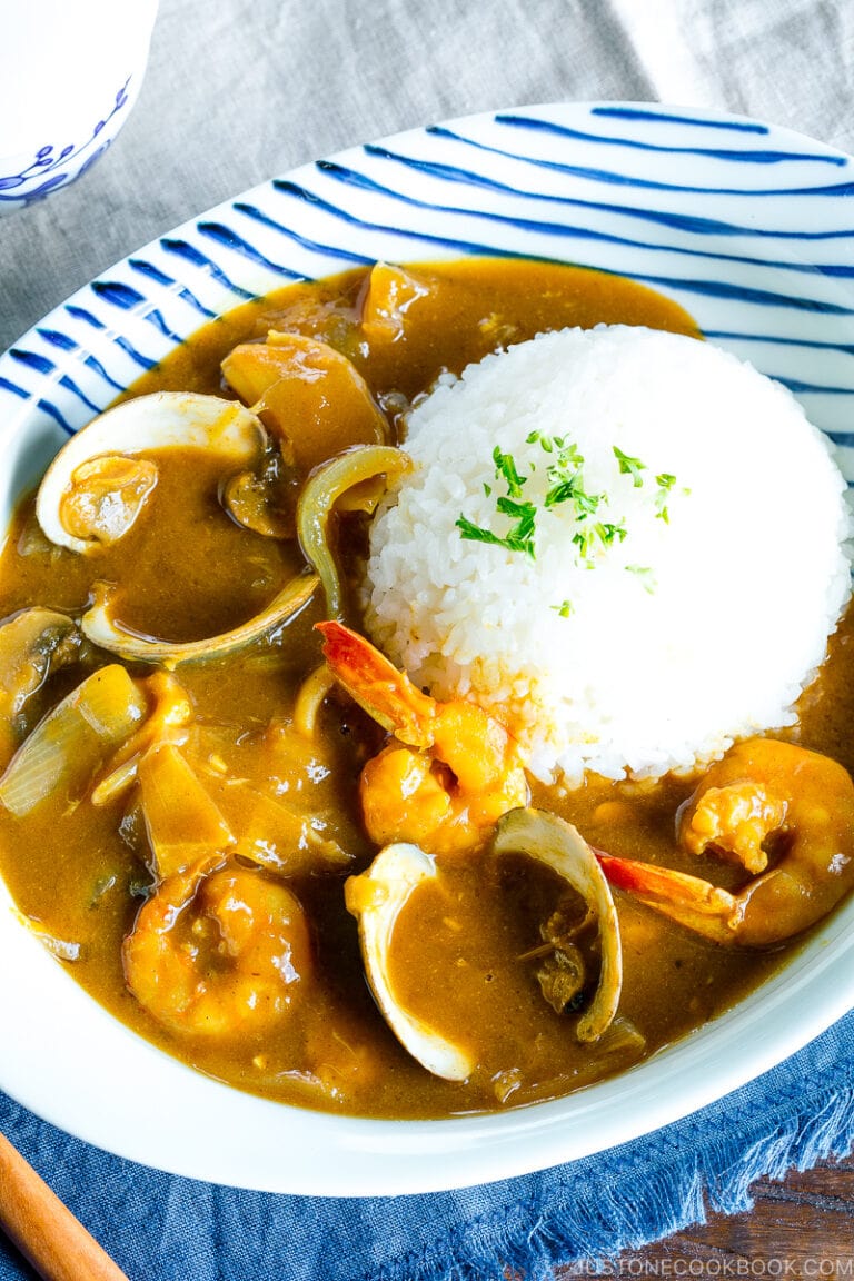 Pressure Cooker Japanese Seafood Curry シーフードカレー • Just One Cookbook