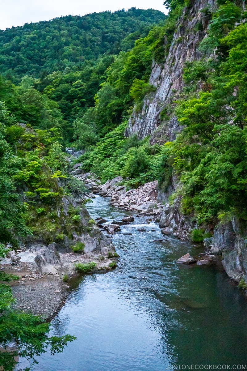 the gorges along Toyohira River