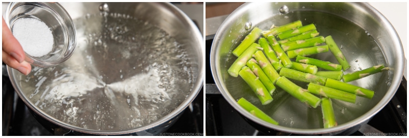 Asparagus with Miso Dressing 3