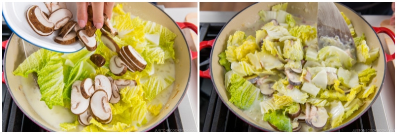 Creamy Napa Cabbage and Bacon Pasta 10