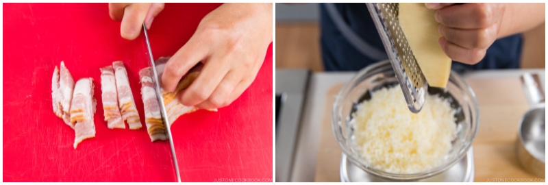 Creamy Napa Cabbage and Bacon Pasta 4