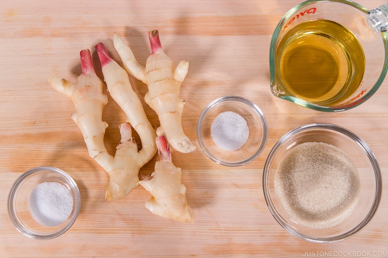 Pickled Sushi Ginger Ingredients