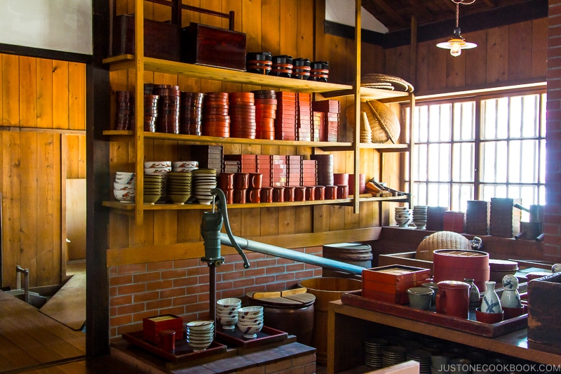 interior of an old kitchen