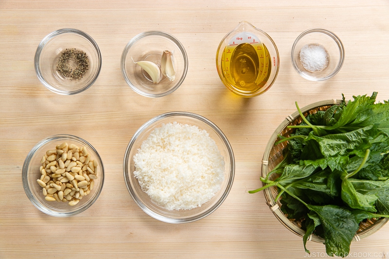 Shiso Pesto Ingredients