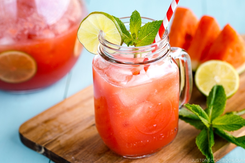 Homemade Watermelon Juice • Just One Cookbook