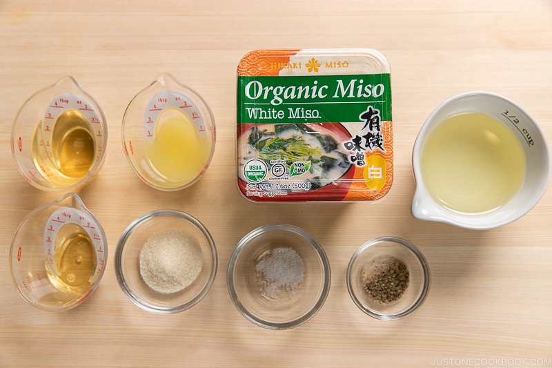 Yuzu Miso Dressing Ingredients