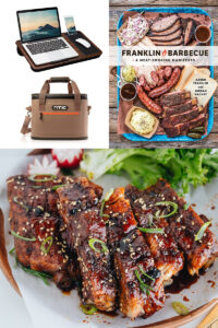 gift guide and recipe ideas for father's day, featuring traeger bbq recipe