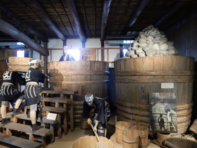 workers making miso