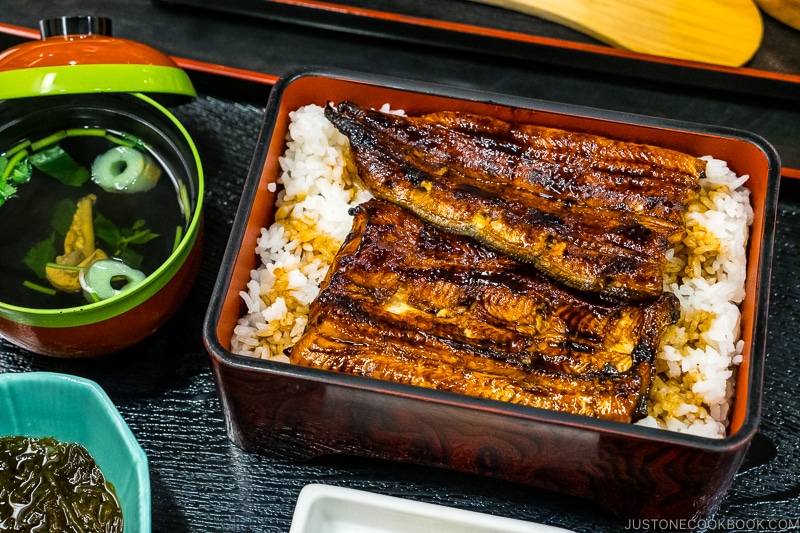 premium unadon at Unagi Yaotoku Honten