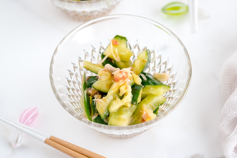 Smashed Cucumber Salad with Ume Dressing ?????????????????