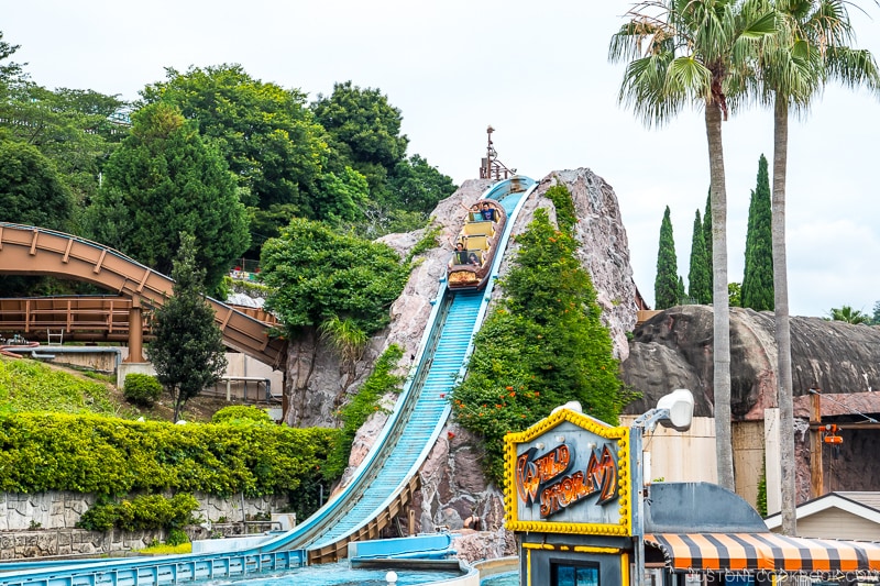 water ride at amusement park